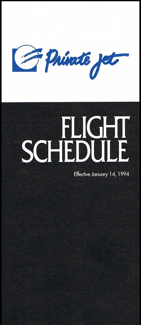 Private Jet Expeditions January 14, 1994 System Timetable ...