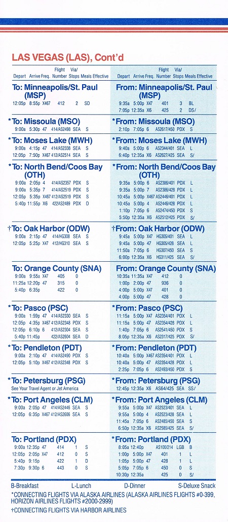 Jet America Airlines June 7, 1987 System Timetable – departedflights2.com